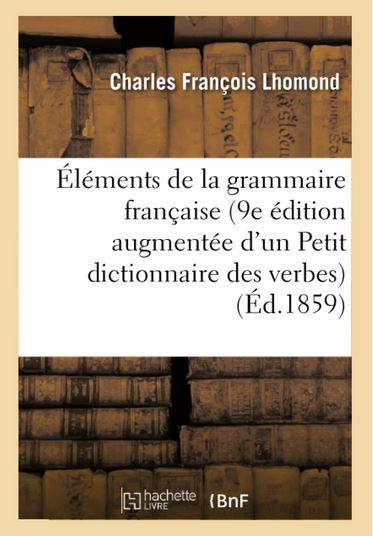 Lhomond, Elments de grammaire franaise
