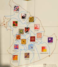 Sienne-Drapeaux des quartiers